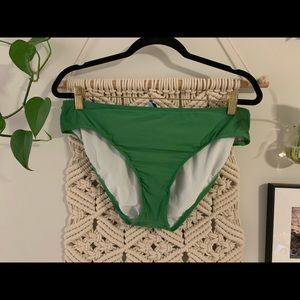 Green bikini bottom with tie